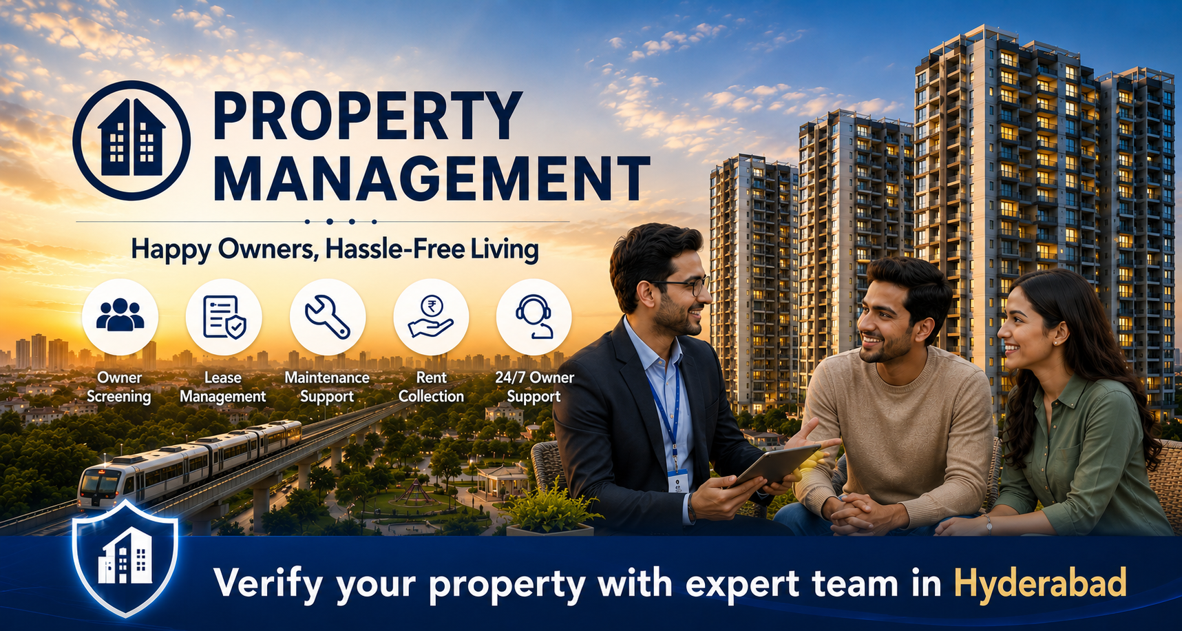 certified Property management in Hyderabad